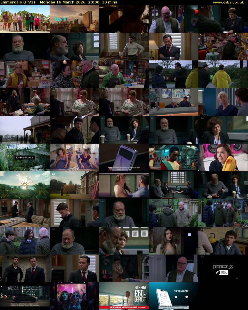 Emmerdale (ITV1) Monday 16 March 2026 20:00 - 20:30