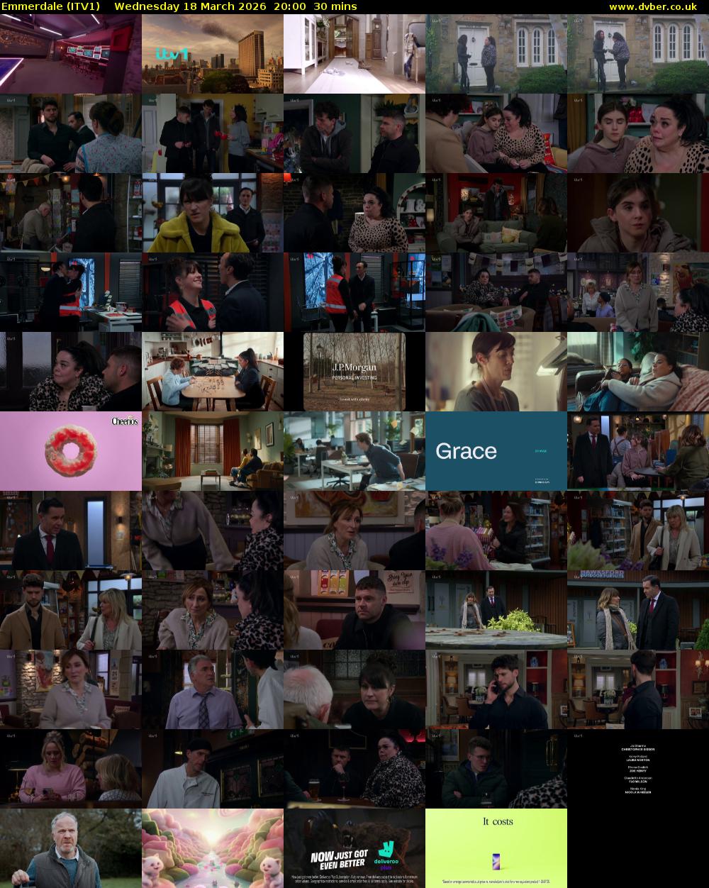Emmerdale (ITV1) Wednesday 18 March 2026 20:00 - 20:30