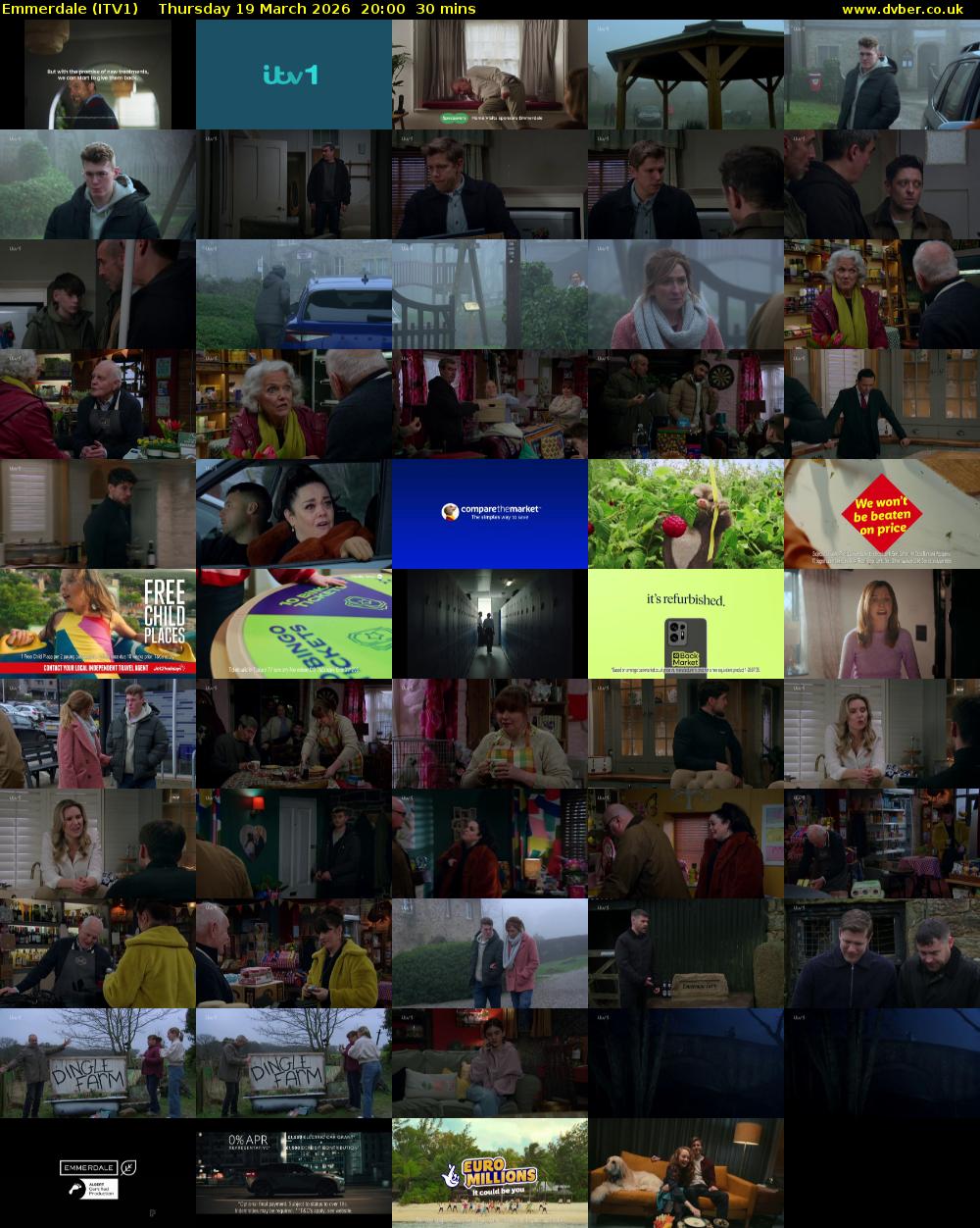 Emmerdale (ITV1) Thursday 19 March 2026 20:00 - 20:30