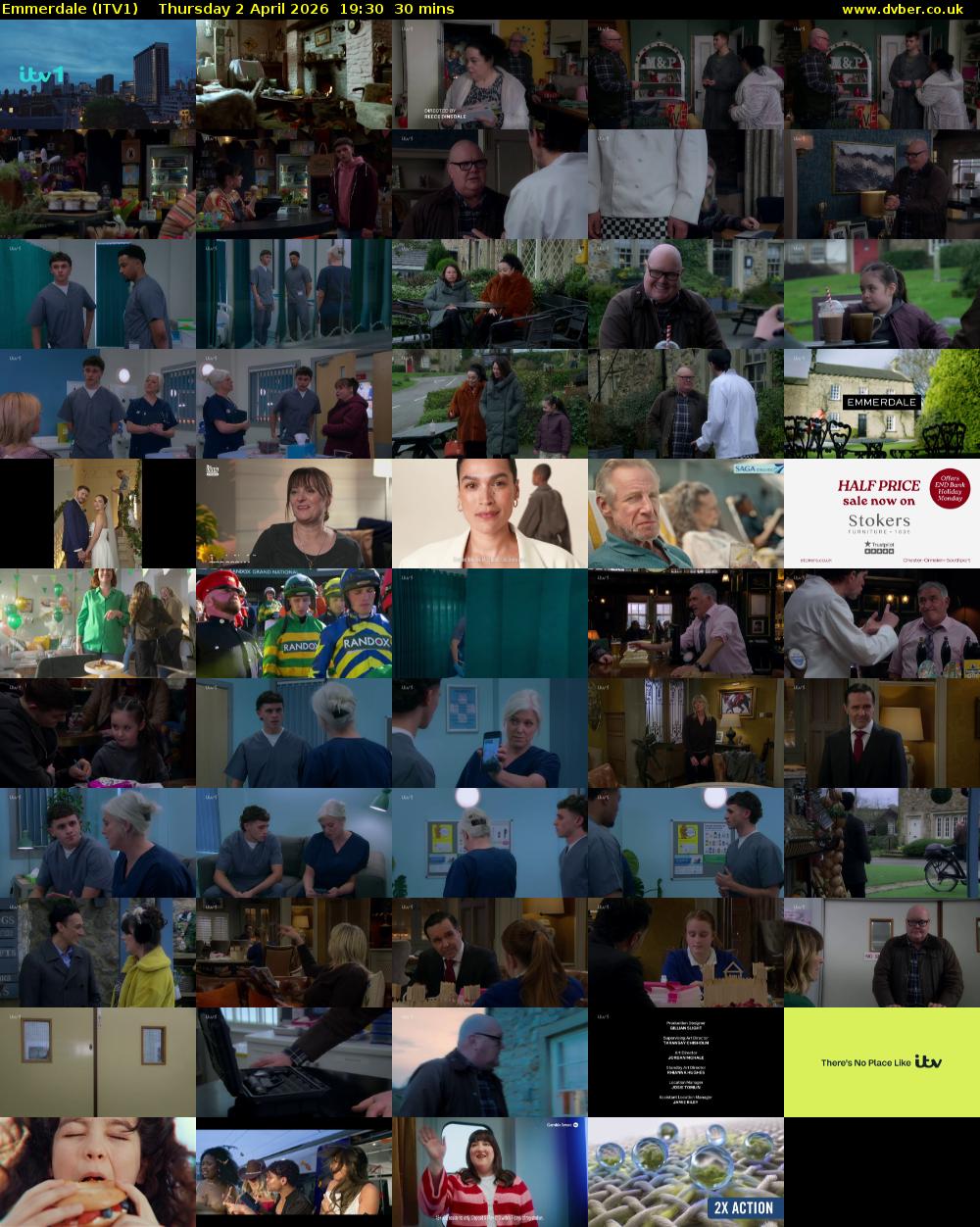 Emmerdale (ITV1) Thursday 2 April 2026 19:30 - 20:00