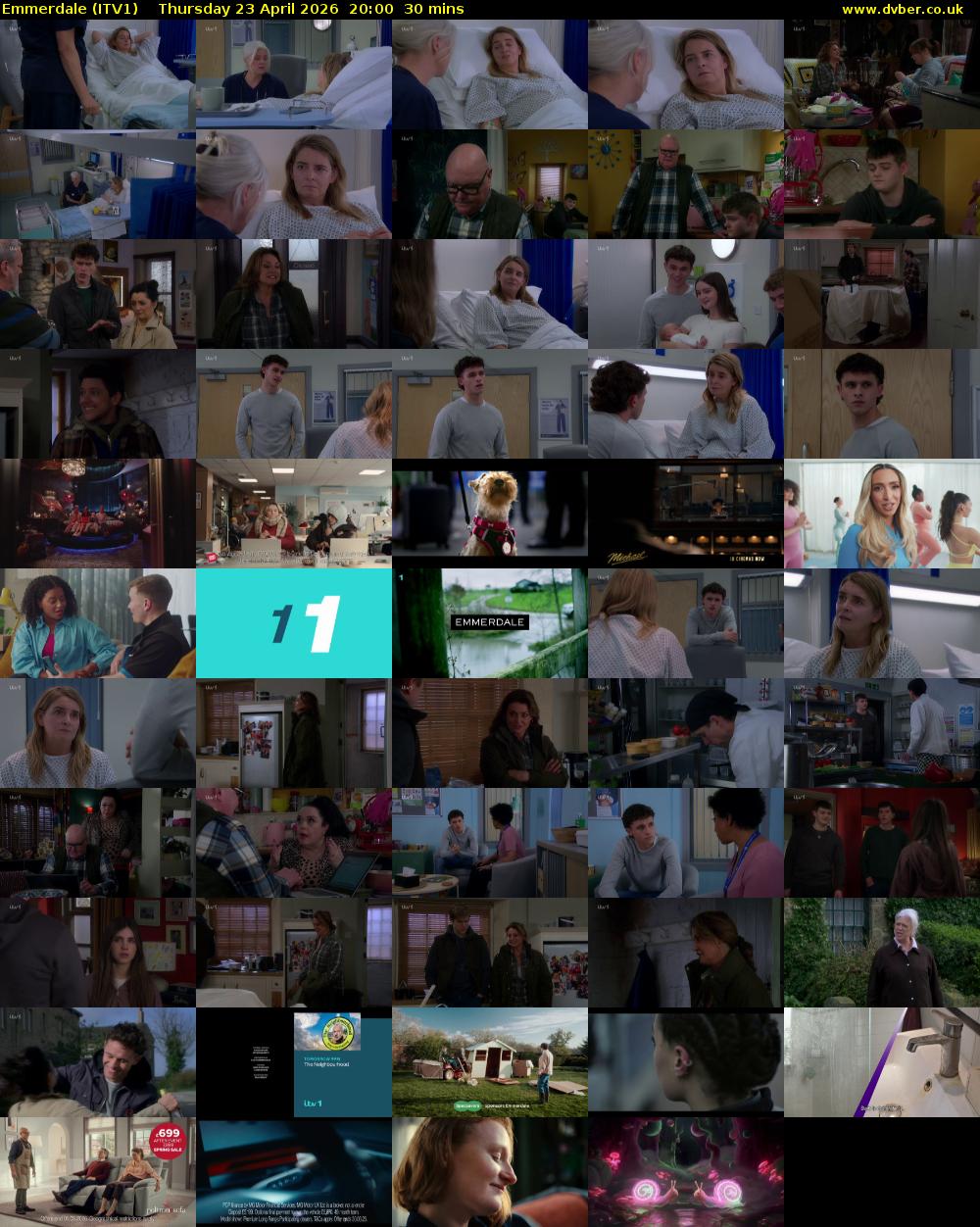 Emmerdale (ITV1) Thursday 23 April 2026 20:00 - 20:30