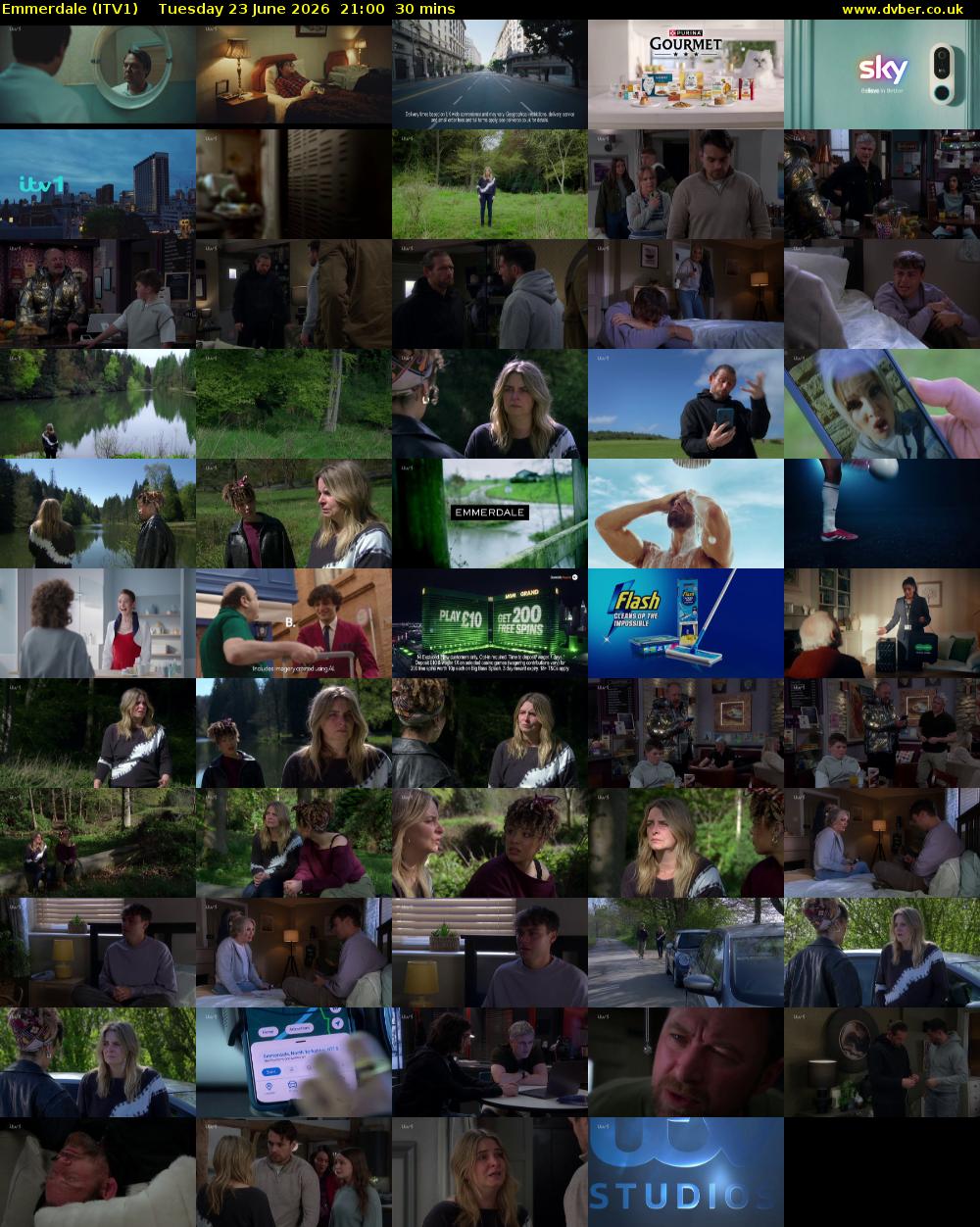 Emmerdale (ITV1) Tuesday 23 June 2026 21:00 - 21:30