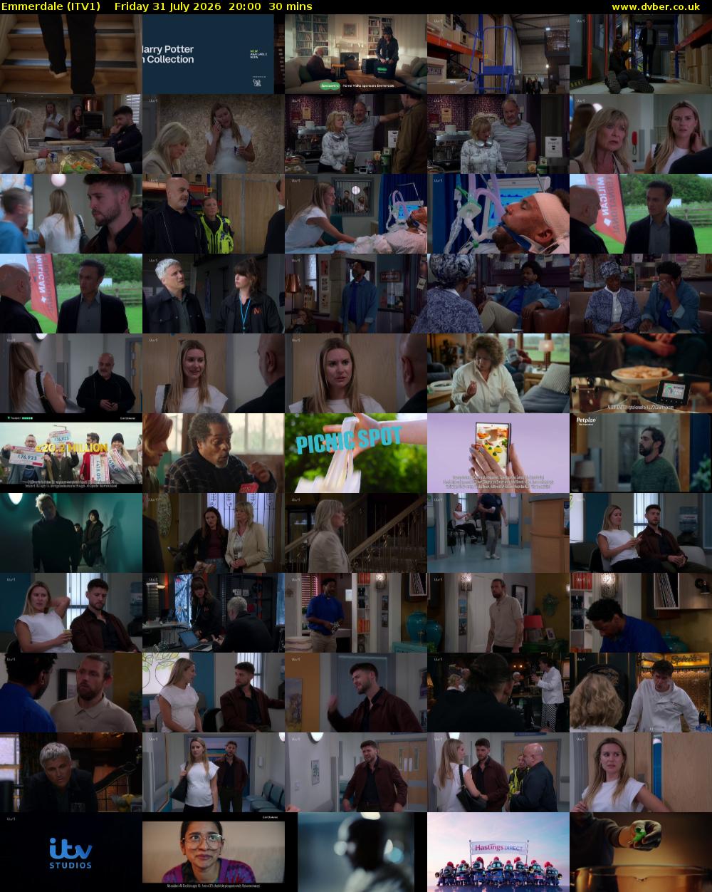 Emmerdale (ITV1) Friday 31 July 2026 20:00 - 20:30