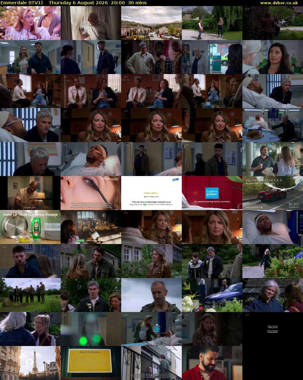Emmerdale (ITV1) Thursday 6 August 2026 20:00 - 20:30
