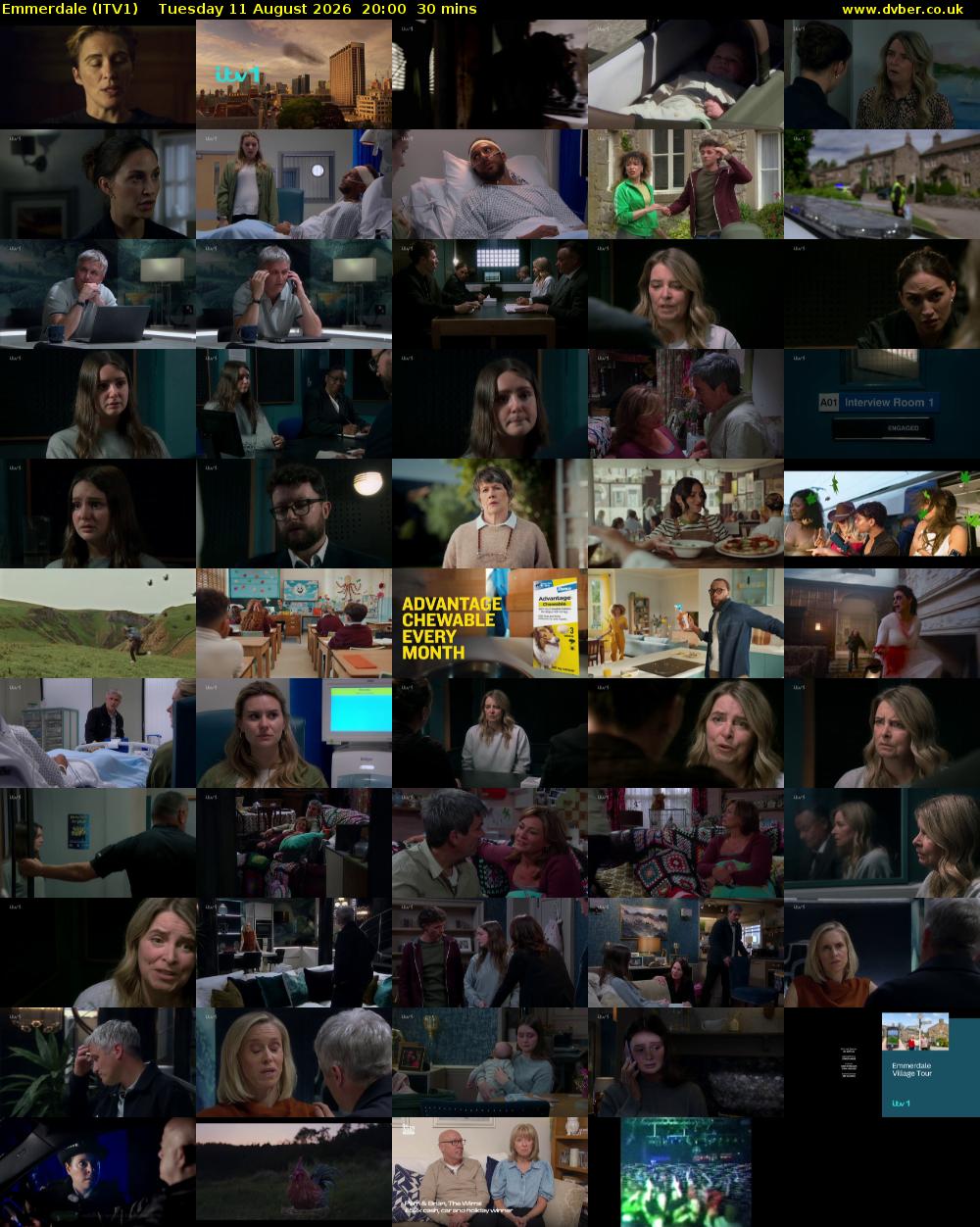 Emmerdale (ITV1) Tuesday 11 August 2026 20:00 - 20:30