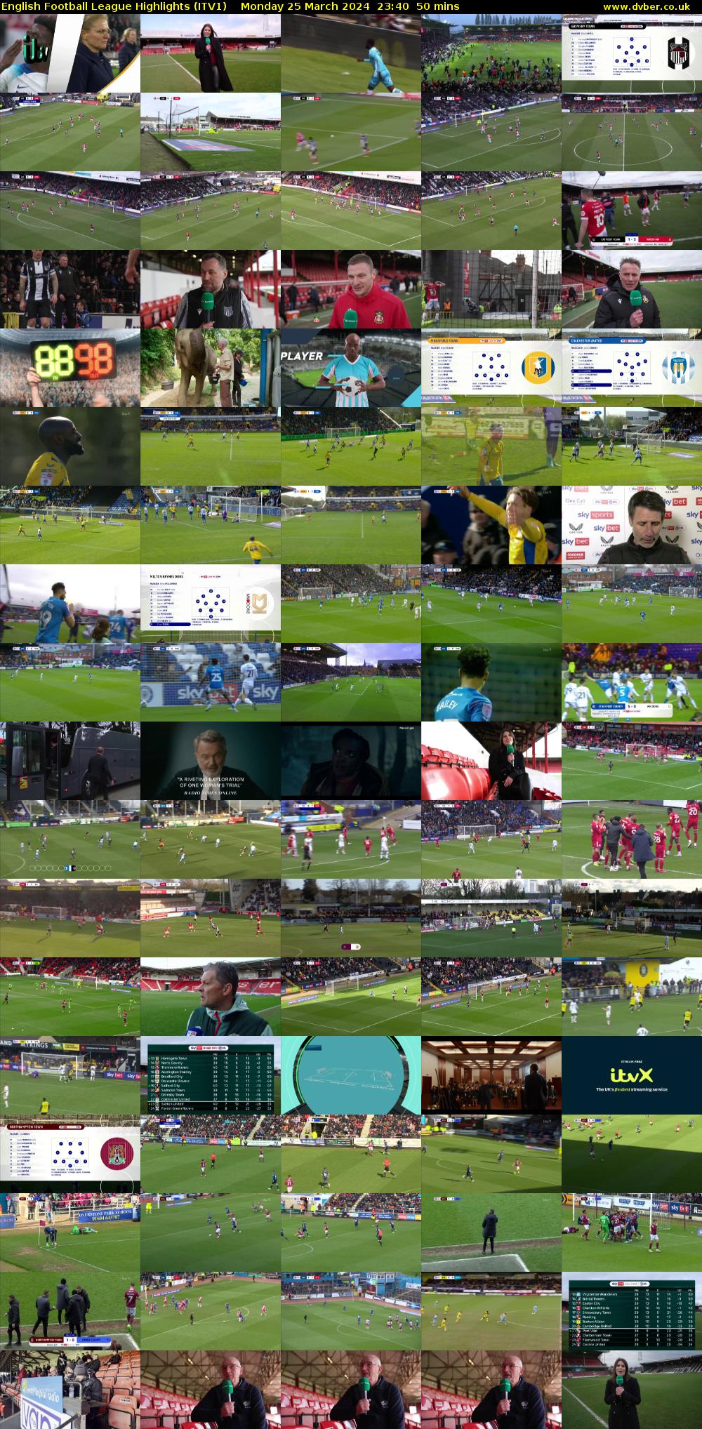 English Football League Highlights (ITV1) Monday 25 March 2024 23:40 - 00:30