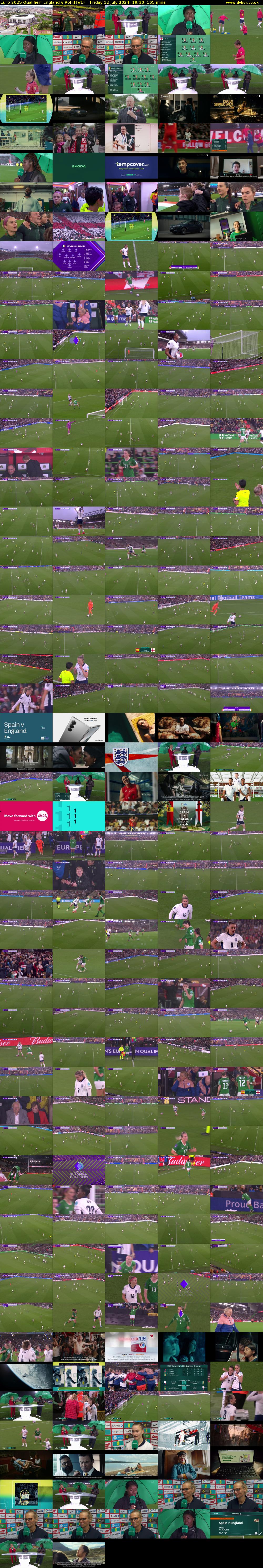 Euro 2025 Qualifier: England v RoI (ITV1) Friday 12 July 2024 19:30 - 22:15