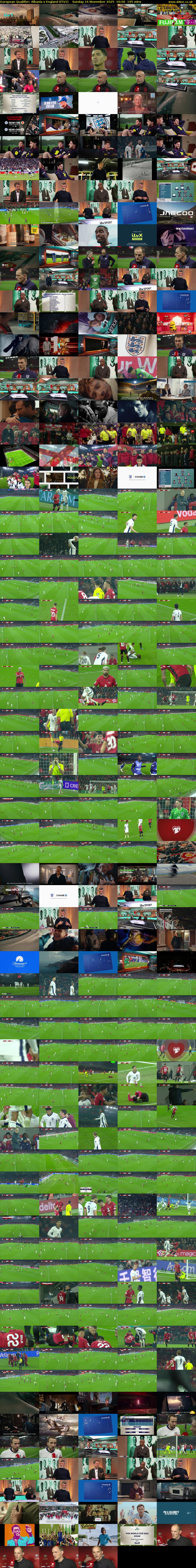 European Qualifier: Albania v England (ITV1) Sunday 16 November 2025 16:00 - 19:15