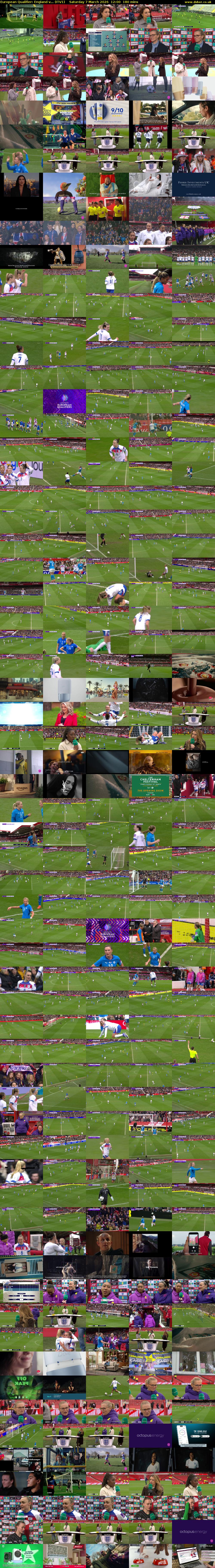 European Qualifier: England v... (ITV1) Saturday 7 March 2026 12:00 - 15:00