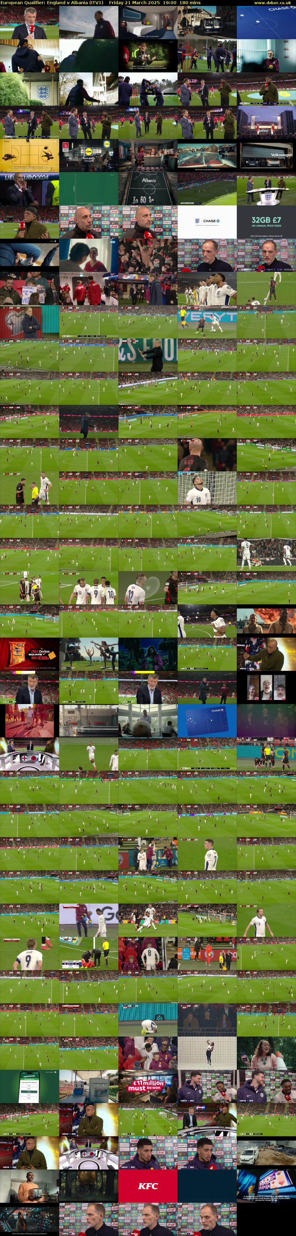 European Qualifier: England v Albania (ITV1) Friday 21 March 2025 19:00 - 22:00