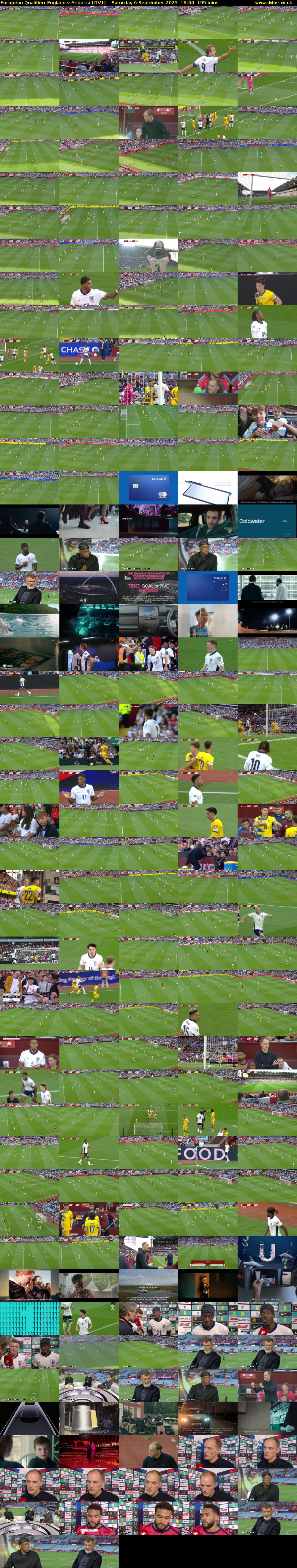 European Qualifier: England v Andorra (ITV1) Saturday 6 September 2025 16:00 - 19:15