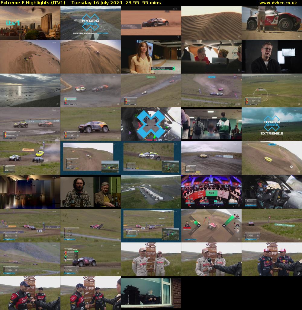 Extreme E Highlights (ITV1) Tuesday 16 July 2024 23:55 - 00:50