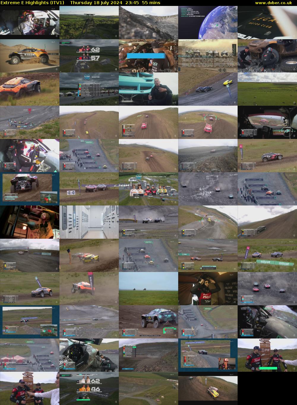 Extreme E Highlights (ITV1) Thursday 18 July 2024 23:45 - 00:40