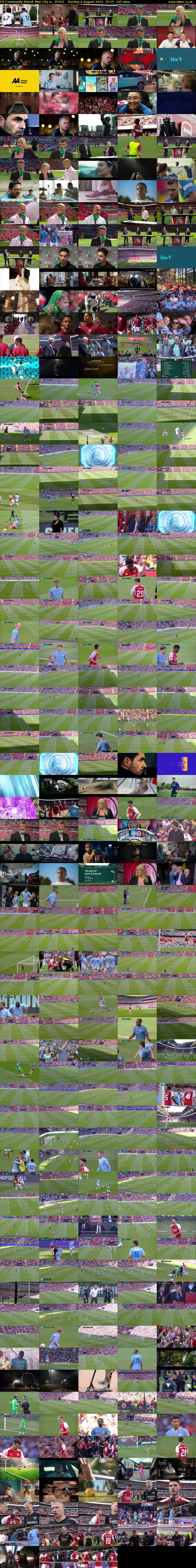 FA Community Shield: Man City v... (ITV1) Sunday 6 August 2023 15:15 - 18:30