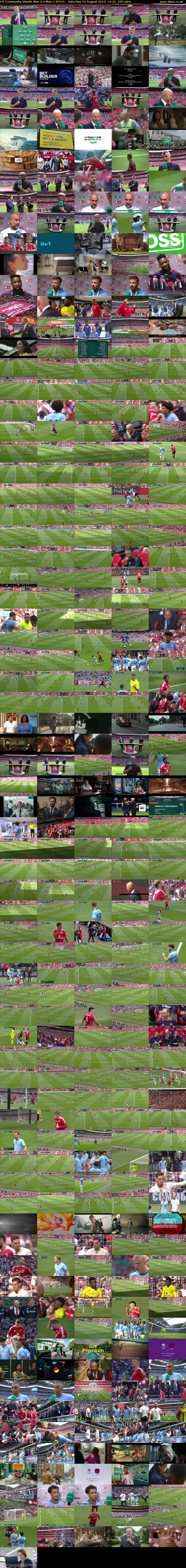 FA Community Shield: Man U v Man C (ITV1) Saturday 10 August 2024 14:15 - 17:40