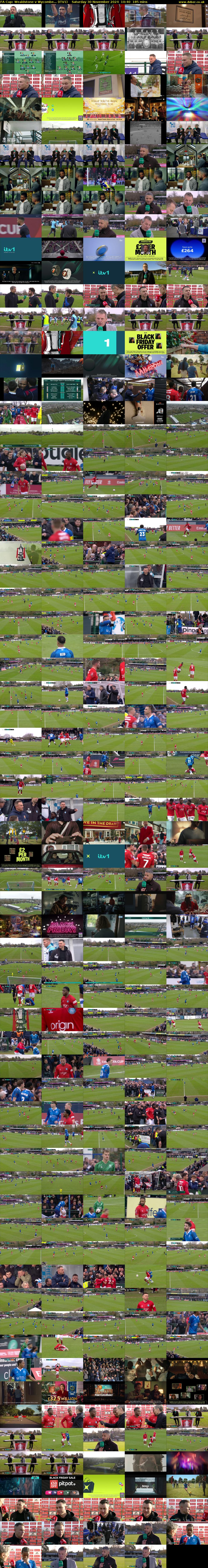 FA Cup: Wealdstone v Wycombe... (ITV1) Saturday 30 November 2024 10:40 - 13:45