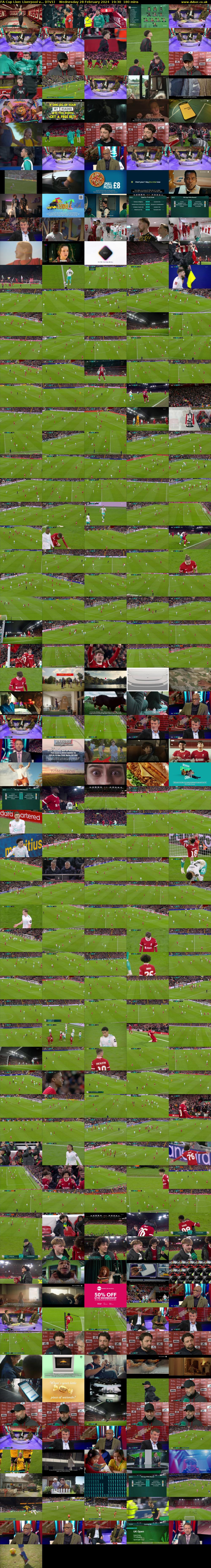 FA Cup Live: Liverpool v... (ITV1) Wednesday 28 February 2024 19:30 - 22:30
