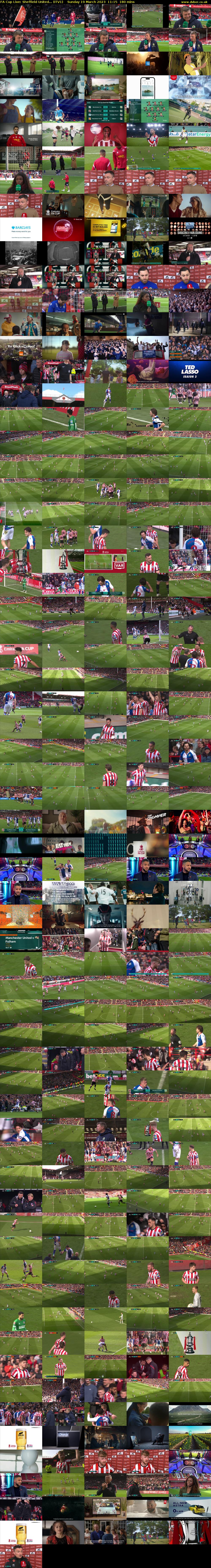 FA Cup Live: Sheffield United... (ITV1) Sunday 19 March 2023 11:15 - 14:15
