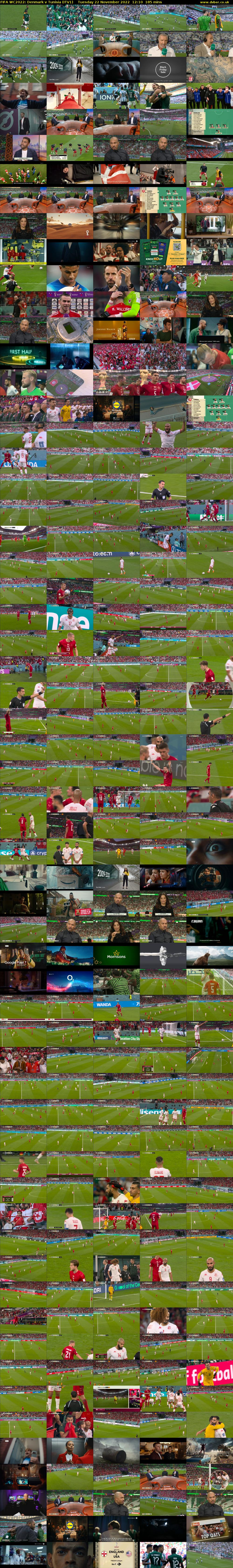 FIFA WC2022: Denmark v Tunisia (ITV1) Tuesday 22 November 2022 12:10 - 15:15