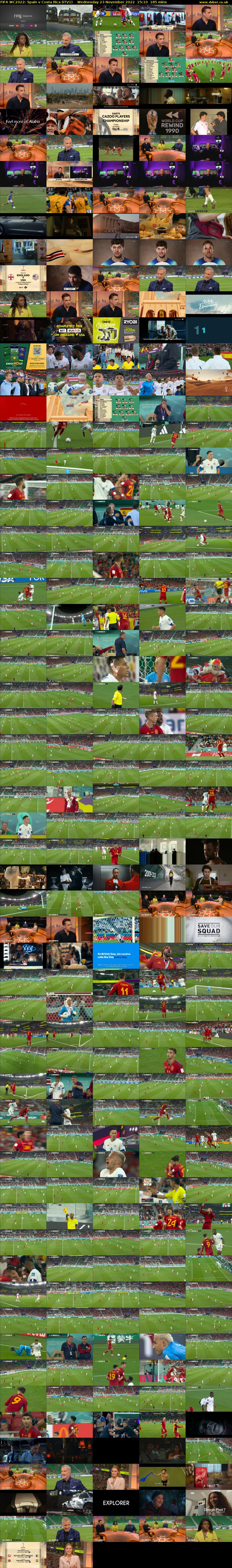 FIFA WC2022: Spain v Costa Rica (ITV1) Wednesday 23 November 2022 15:10 - 18:15