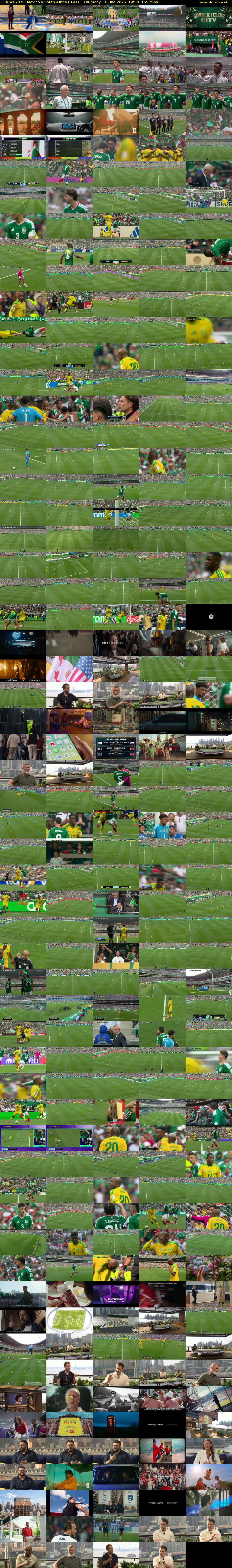 FIFA WC2026: Mexico v South Africa (ITV1) Thursday 11 June 2026 19:50 - 22:35