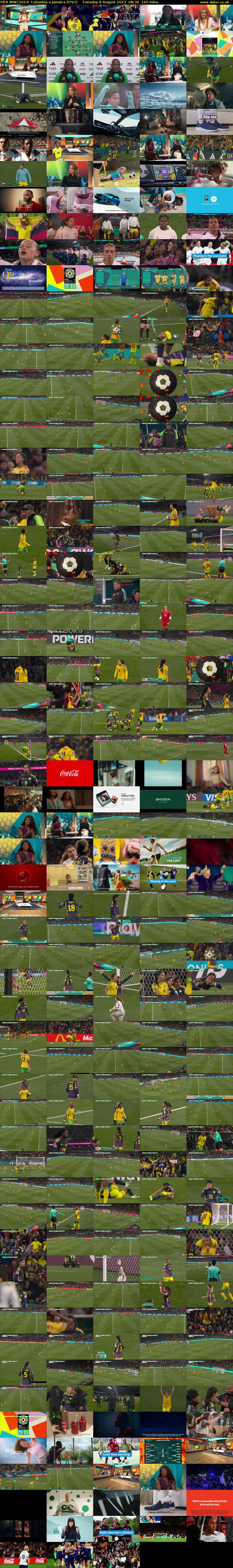 FIFA WWC2023: Colombia v Jamaica (ITV1) Tuesday 8 August 2023 08:30 - 11:15