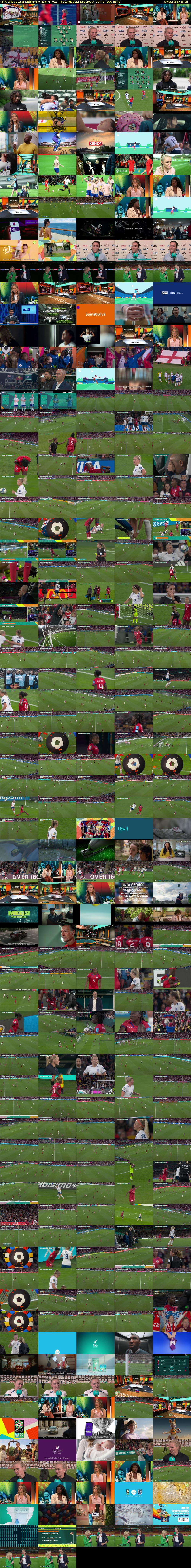 FIFA WWC2023: England v Haiti (ITV1) Saturday 22 July 2023 09:40 - 13:00