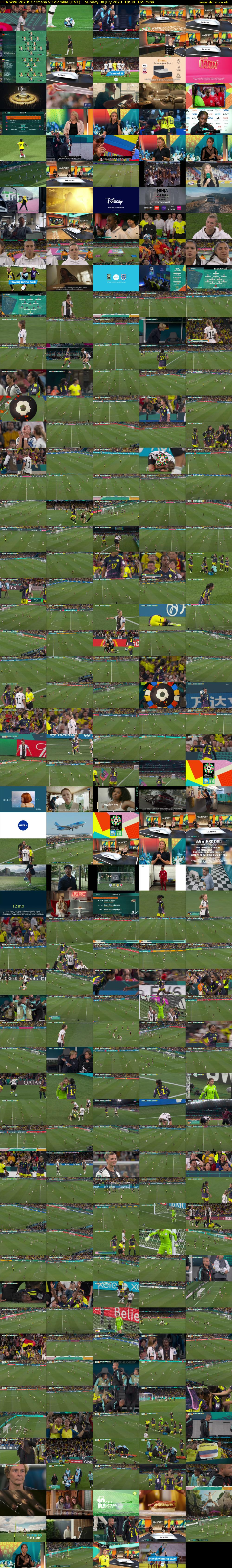 FIFA WWC2023: Germany v Colombia (ITV1) Sunday 30 July 2023 10:00 - 12:45