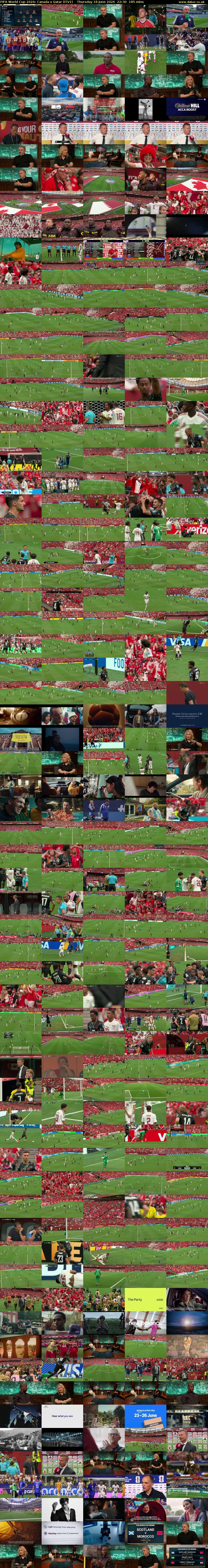 FIFA World Cup 2026: Canada v Qatar (ITV1) Thursday 18 June 2026 22:30 - 01:35