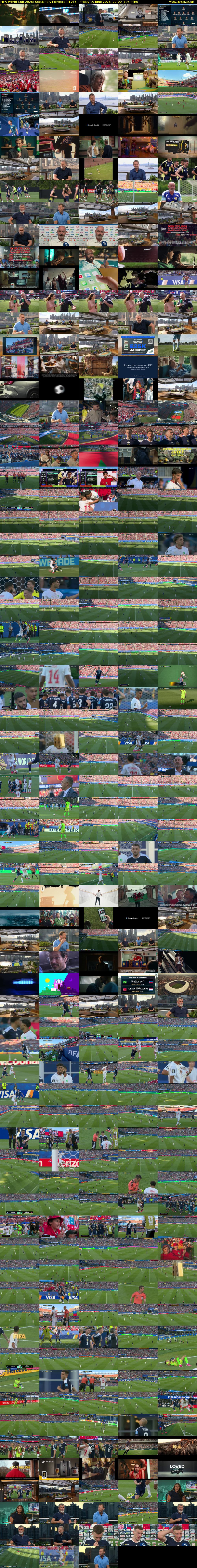 FIFA World Cup 2026: Scotland v Morocco (ITV1) Friday 19 June 2026 22:00 - 01:15