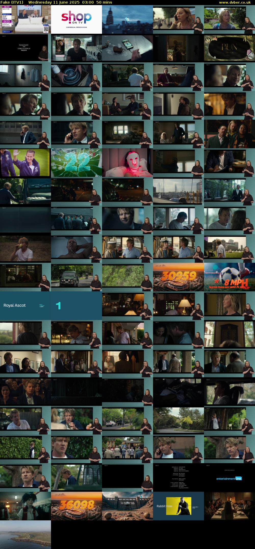 Fake (ITV1) Wednesday 11 June 2025 03:00 - 03:50