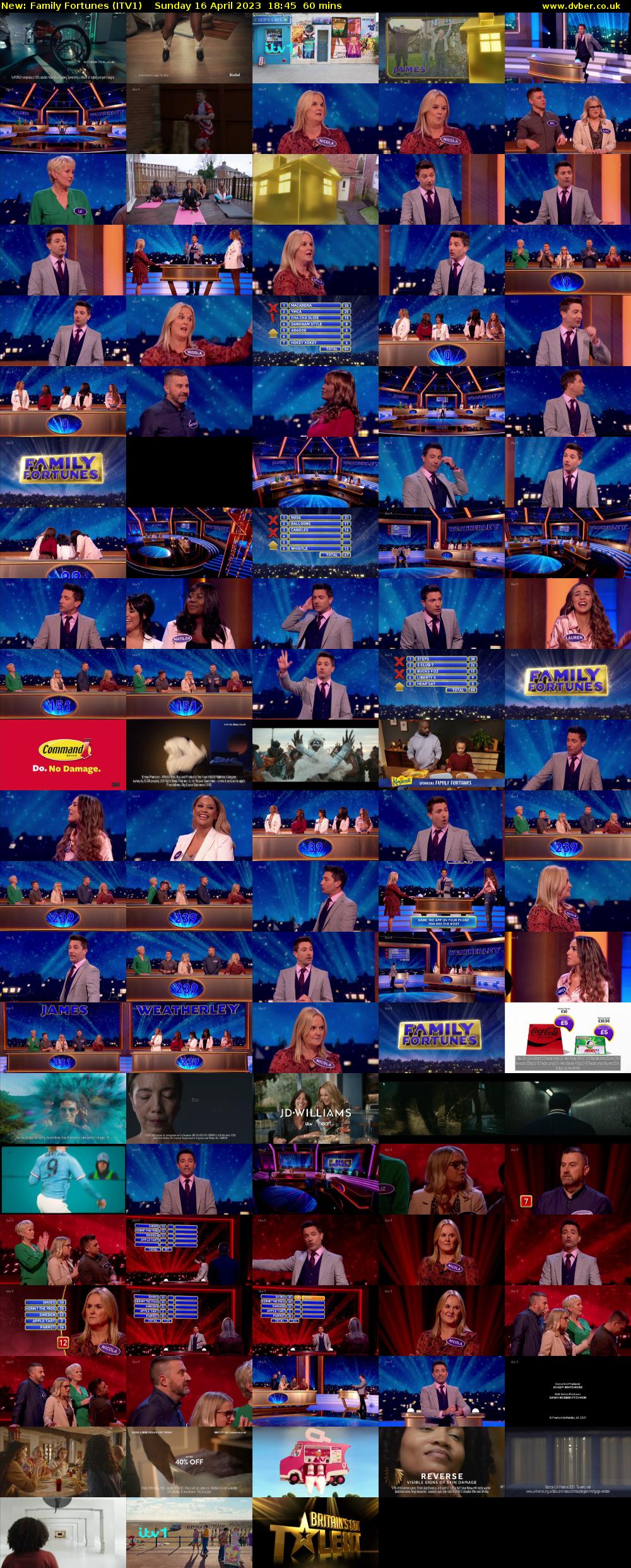 Family Fortunes (ITV1) Sunday 16 April 2023 18:45 - 19:45