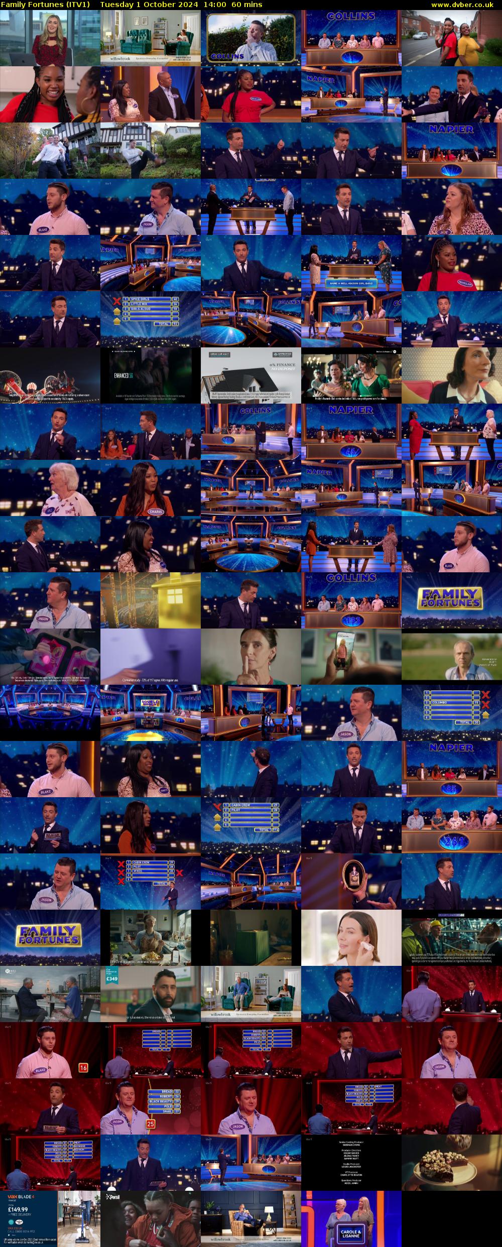 Family Fortunes (ITV1) Tuesday 1 October 2024 14:00 - 15:00