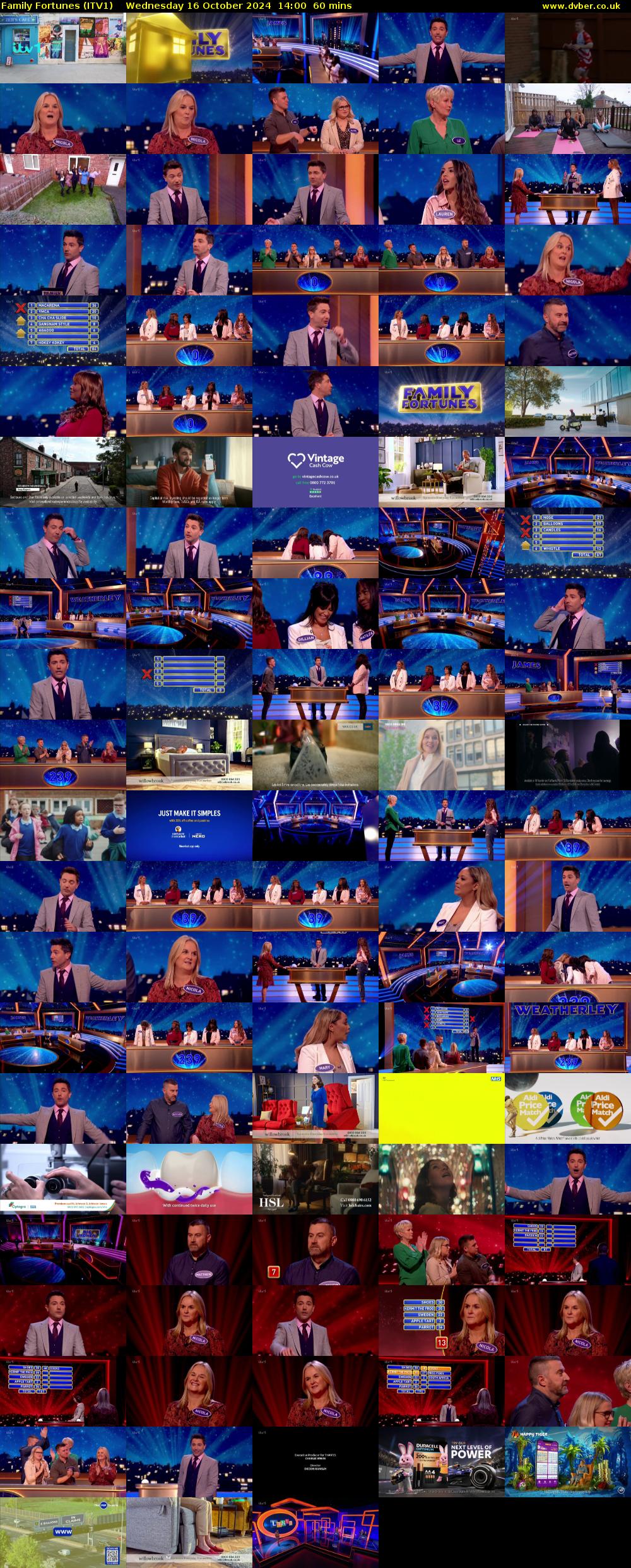 Family Fortunes (ITV1) Wednesday 16 October 2024 14:00 - 15:00