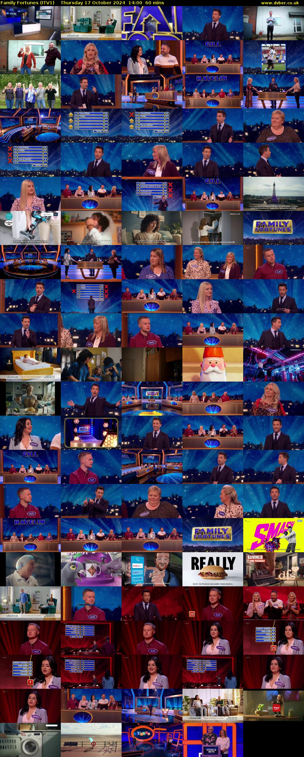 Family Fortunes (ITV1) Thursday 17 October 2024 14:00 - 15:00
