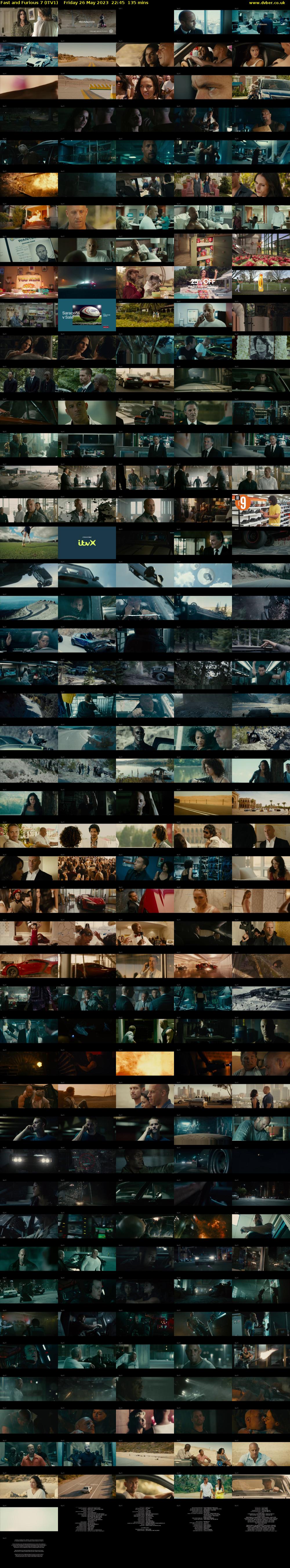 Fast and Furious 7 (ITV1) Friday 26 May 2023 22:45 - 01:00