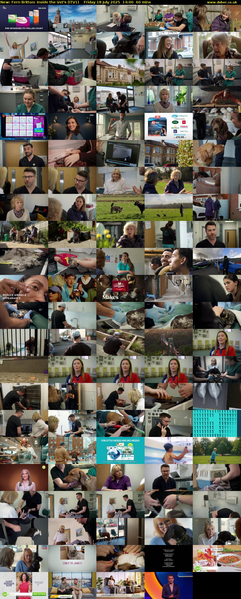 Fern Britton: Inside the Vet's (ITV1) Friday 18 July 2025 14:00 - 15:00