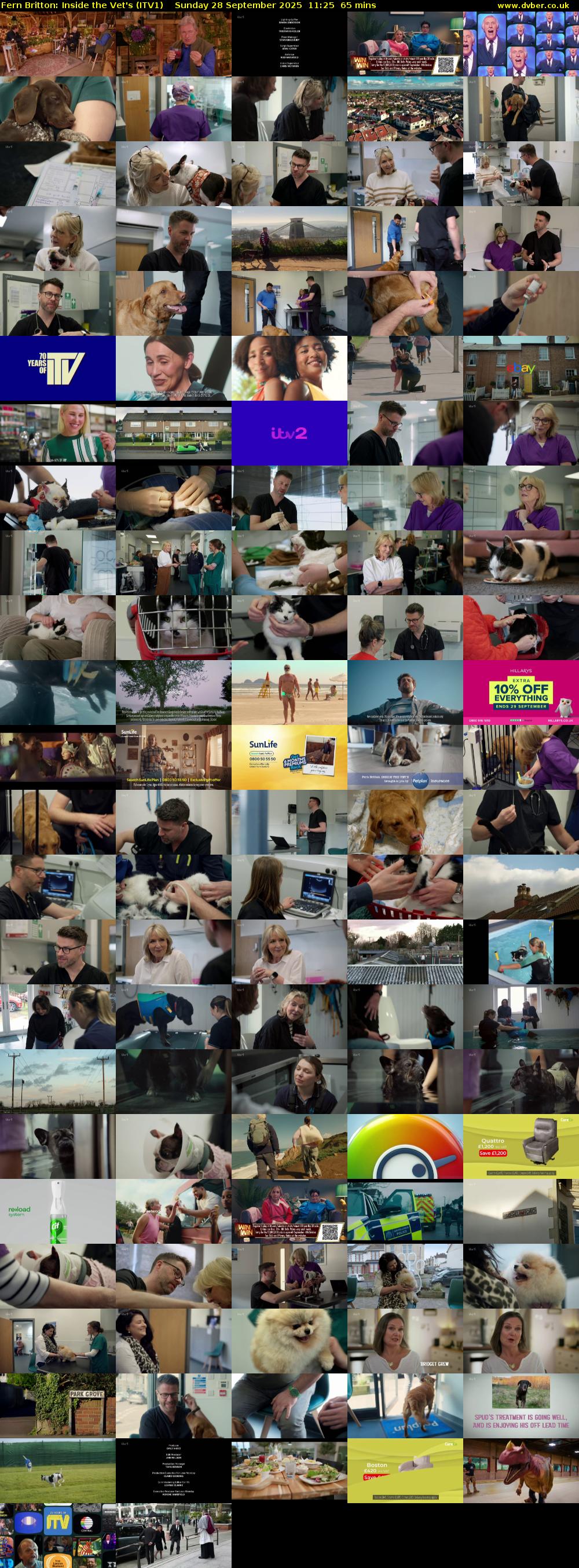 Fern Britton: Inside the Vet's (ITV1) Sunday 28 September 2025 11:25 - 12:30
