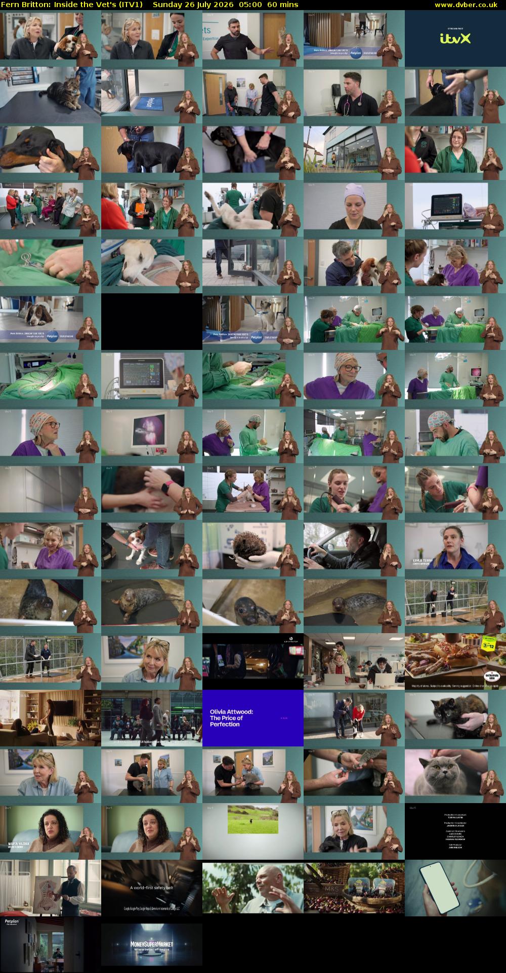 Fern Britton: Inside the Vet's (ITV1) Sunday 26 July 2026 05:00 - 06:00