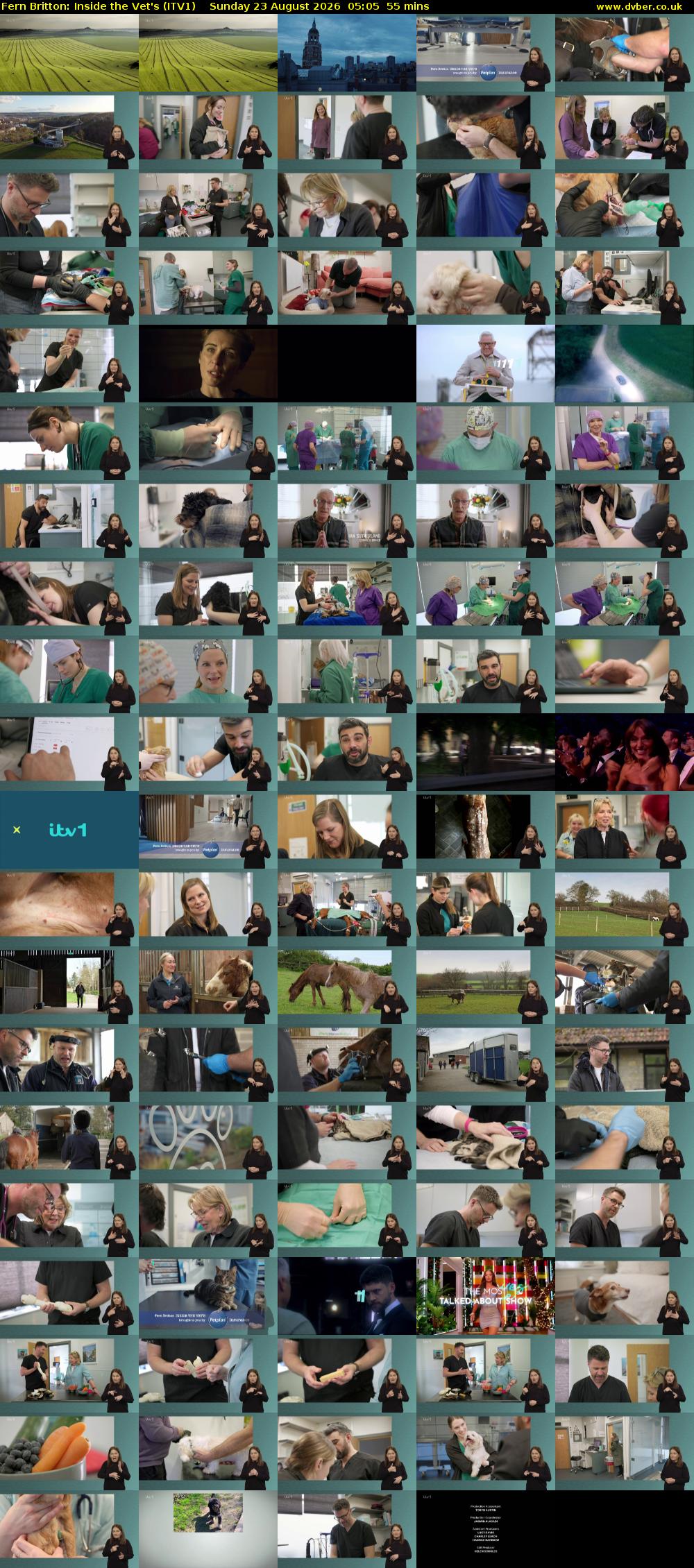 Fern Britton: Inside the Vet's (ITV1) Sunday 23 August 2026 05:05 - 06:00