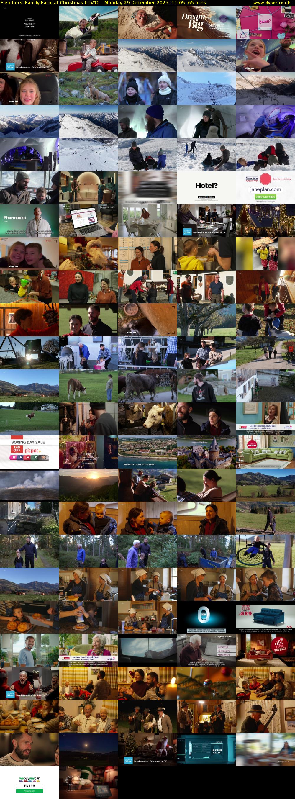 Fletchers' Family Farm at Christmas (ITV1) Monday 29 December 2025 11:05 - 12:10