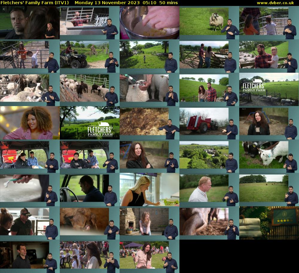 Fletchers' Family Farm (ITV1) Monday 13 November 2023 05:10 - 06:00