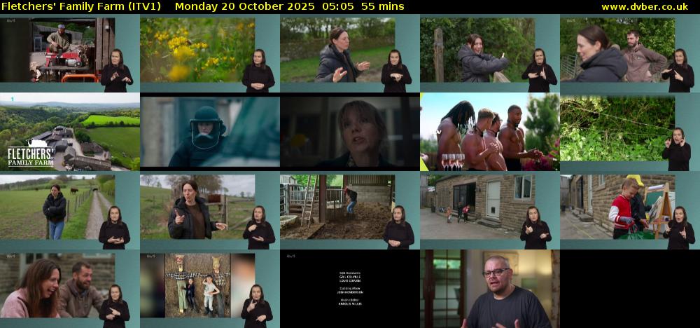 Fletchers' Family Farm (ITV1) Monday 20 October 2025 05:05 - 06:00