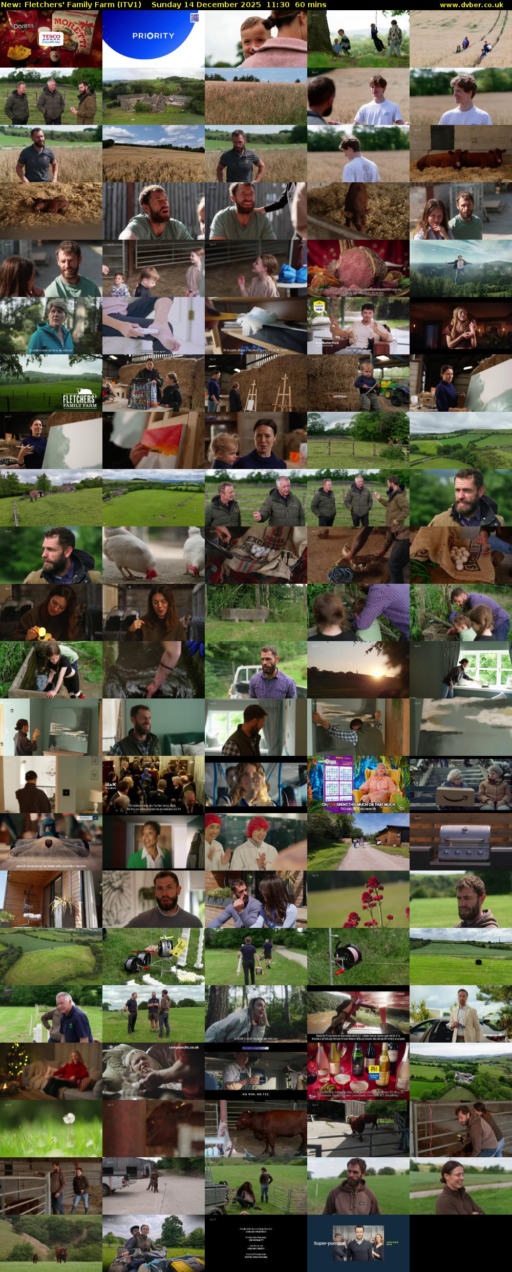 Fletchers' Family Farm (ITV1) Sunday 14 December 2025 11:30 - 12:30