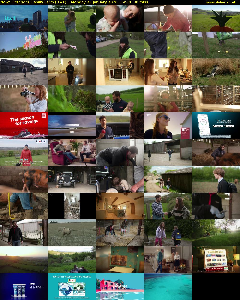 Fletchers' Family Farm (ITV1) Monday 26 January 2026 19:30 - 20:00