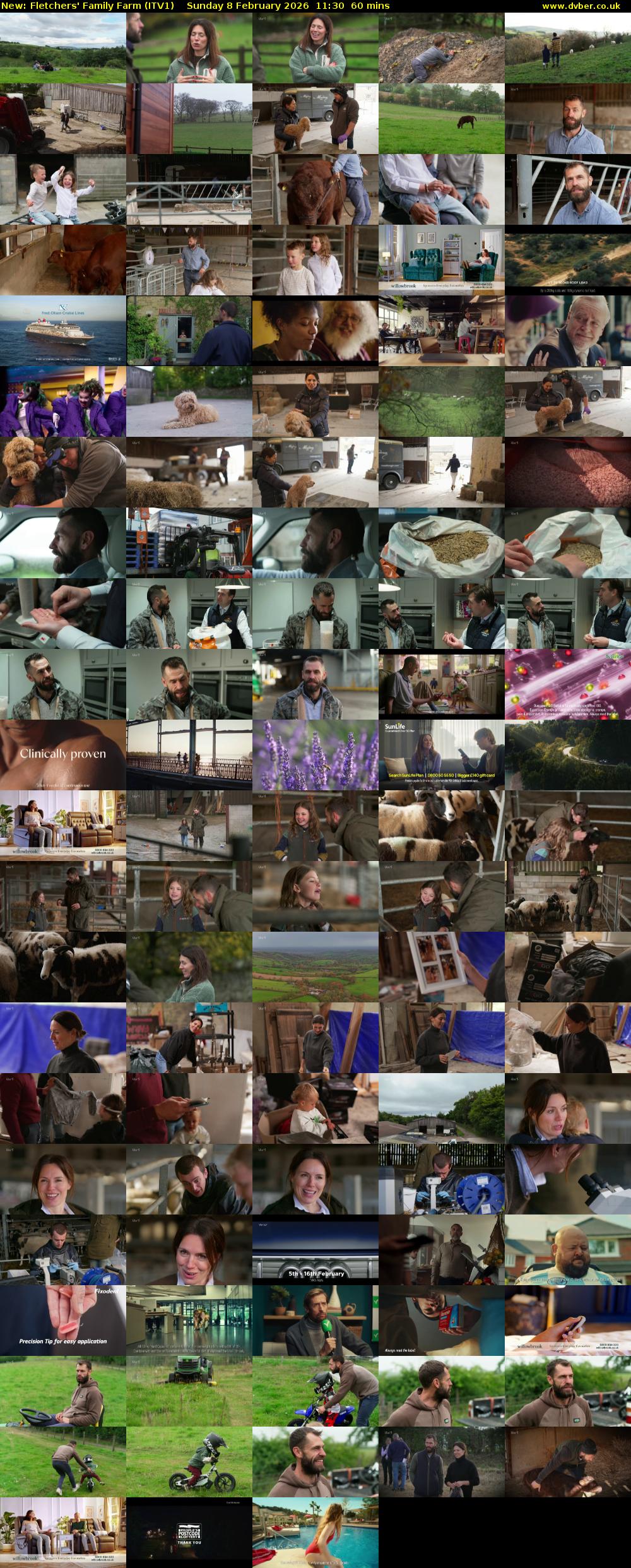 Fletchers' Family Farm (ITV1) Sunday 8 February 2026 11:30 - 12:30