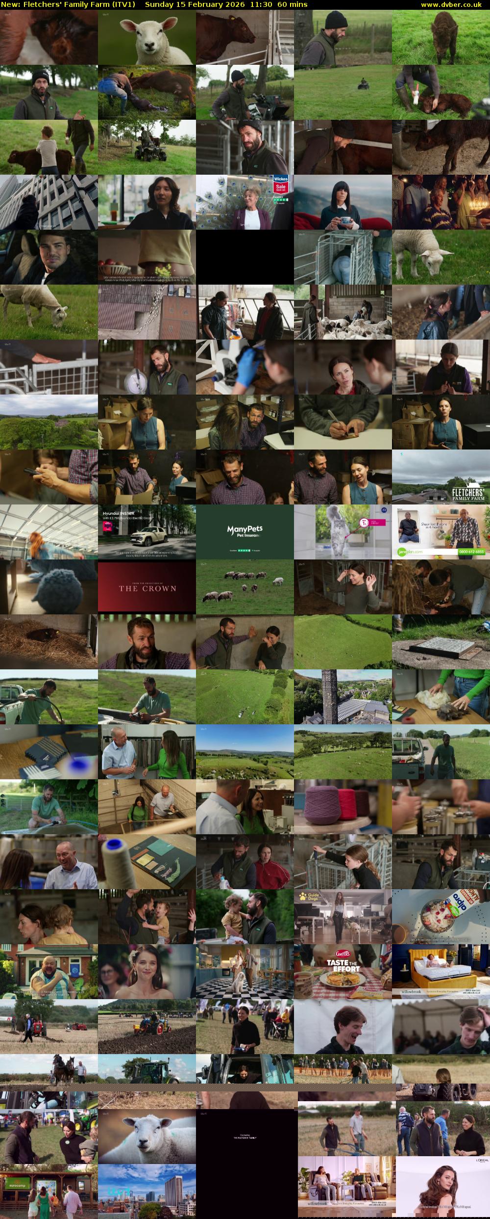 Fletchers' Family Farm (ITV1) Sunday 15 February 2026 11:30 - 12:30