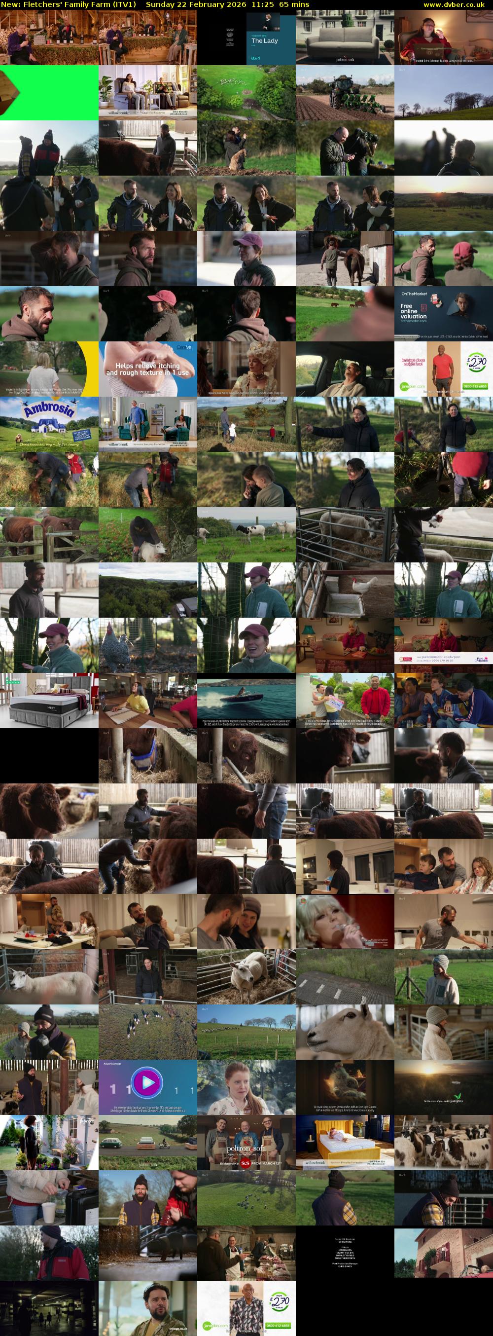 Fletchers' Family Farm (ITV1) Sunday 22 February 2026 11:25 - 12:30