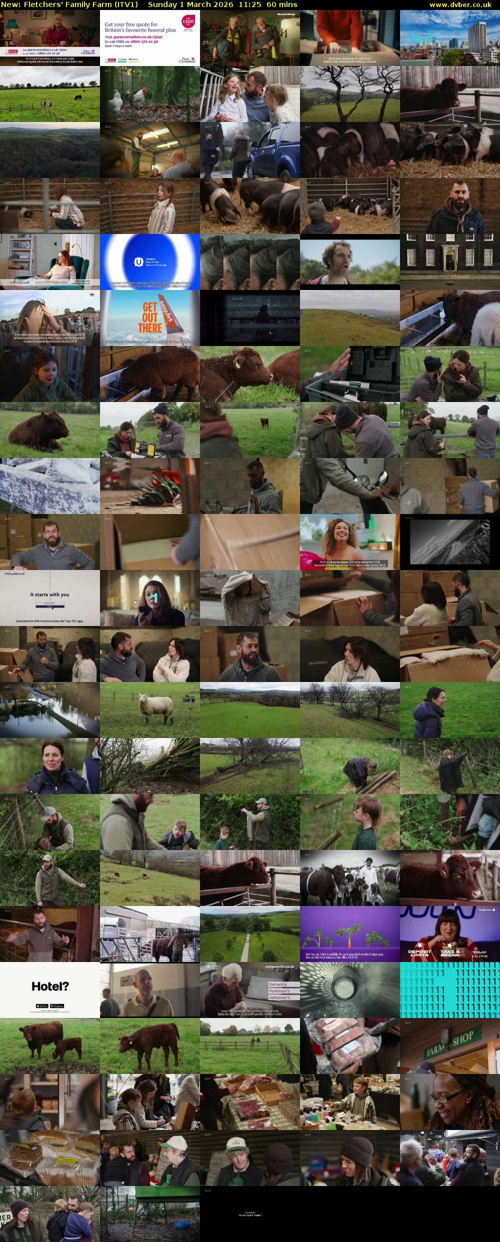 Fletchers' Family Farm (ITV1) Sunday 1 March 2026 11:25 - 12:25