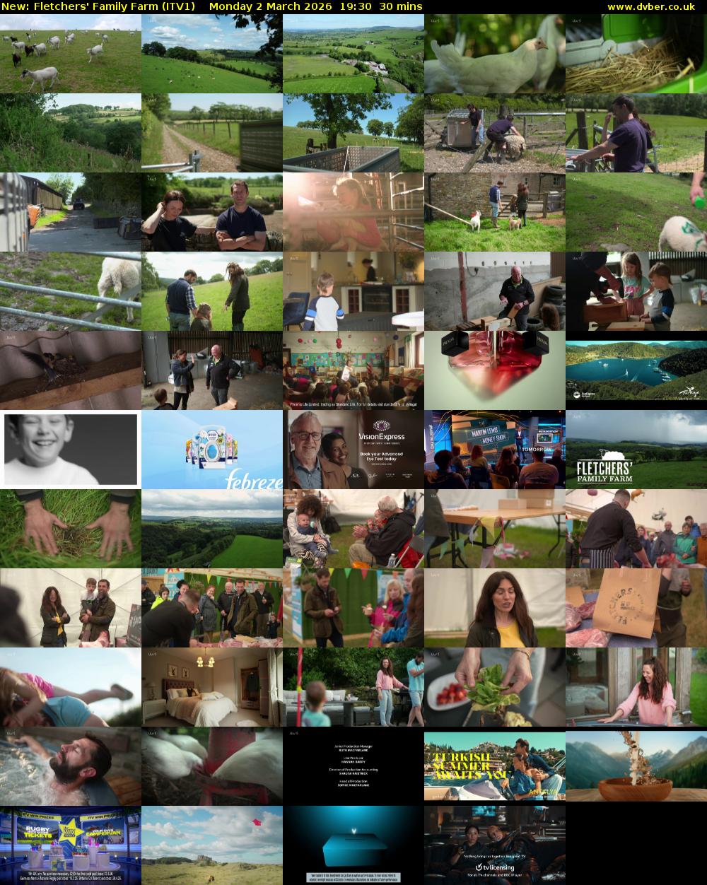 Fletchers' Family Farm (ITV1) Monday 2 March 2026 19:30 - 20:00